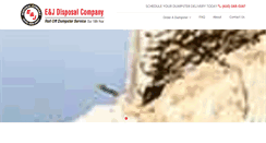 Desktop Screenshot of ejdisposal.com